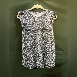 Animal print blouse